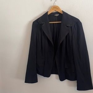 J. JILL SOLID BLACK JACKET SIZE 12